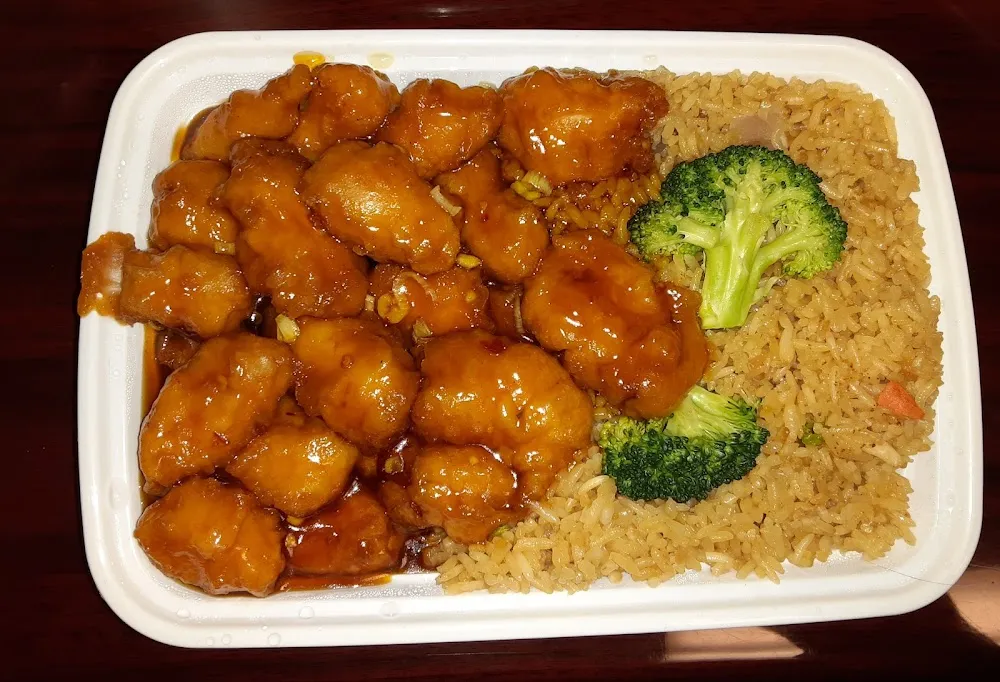 General TSO's Chicken White Meat with Fried Rice